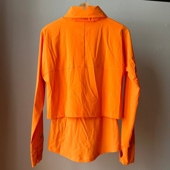 SWEATY BETTY ORANGE SOFT SHELL ACTIVE WEAR JACKET HOODED SIZE XS - Picture 2 of 10